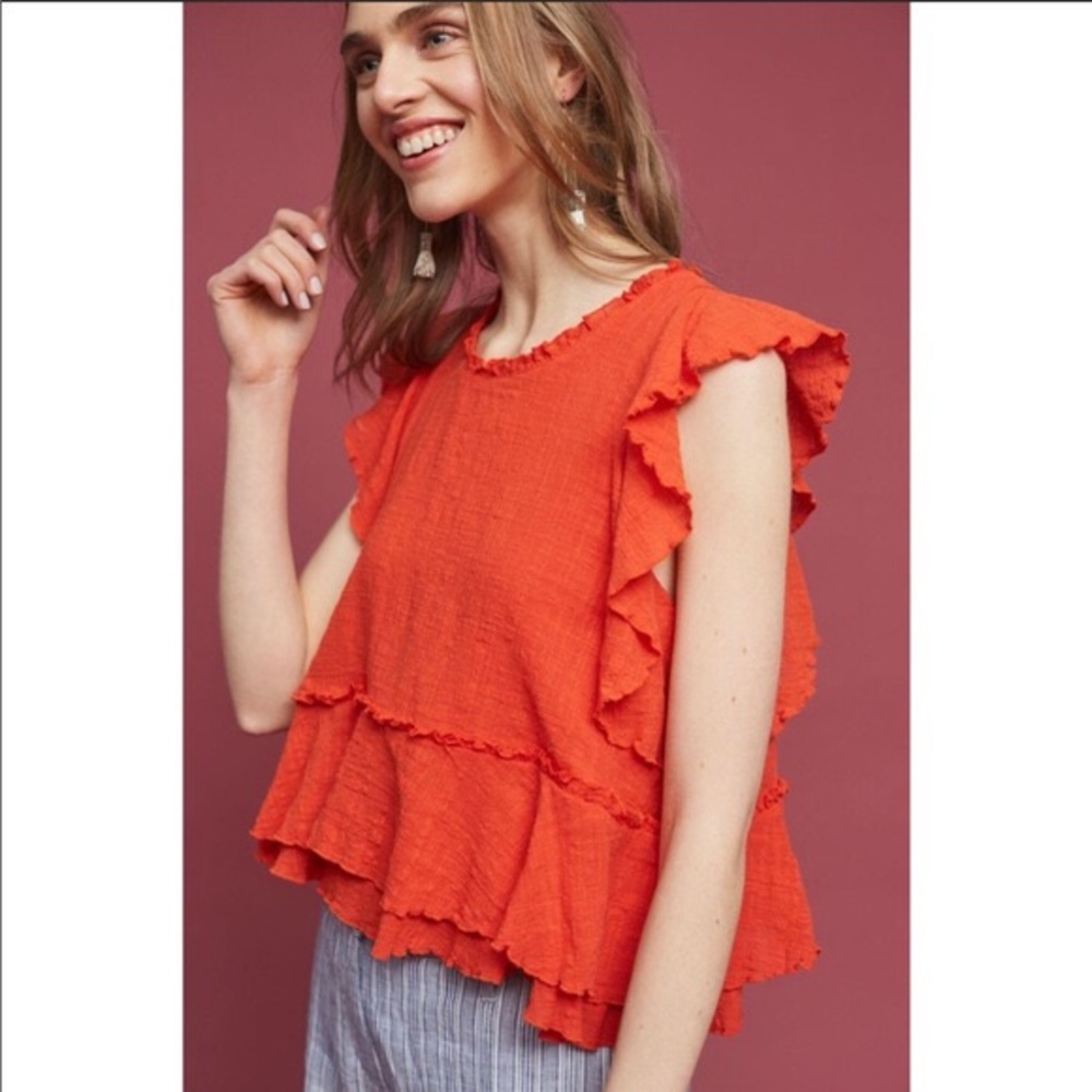 Anthropologie Maeve Casade Top